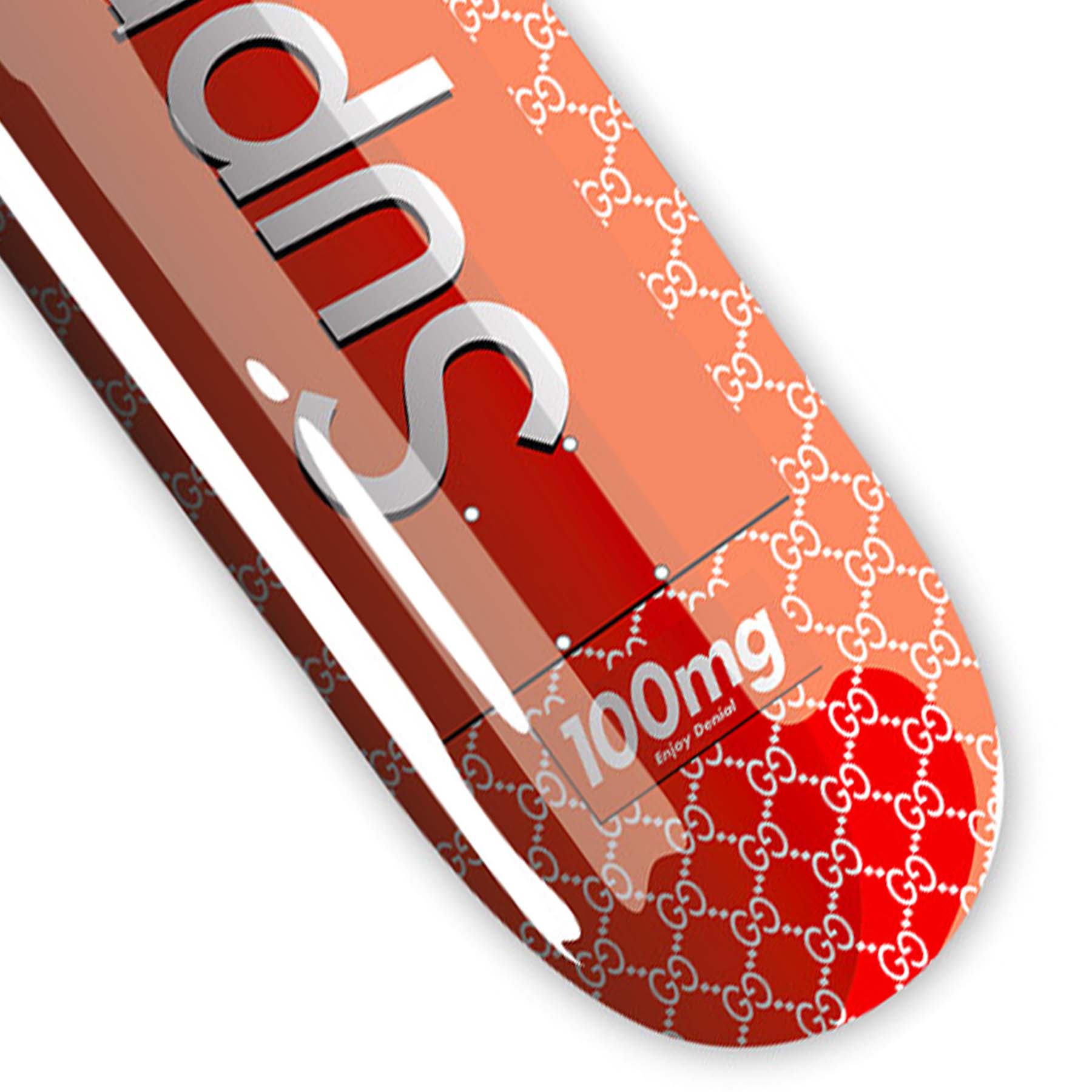 Denial Supreme Vuitton Smashup Pill Skateboard Deck (Edition of 25) Orange  - US